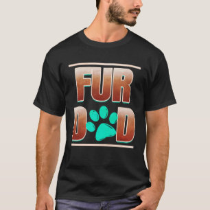Cooler Fell Papa mit Katzenpfote am Purrsday T-Shirt