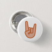 Cooler Felsen an Hand Emoji Button (Vorne & Hinten)