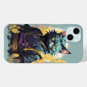 Cooler Feuerschlag Grau Ninja Katzenkämpfer Case-Mate iPhone Hülle (Rückseite (Horizontal))