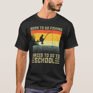 Cooler Fischfang Geboren für die Fischerei auf Bas T-Shirt