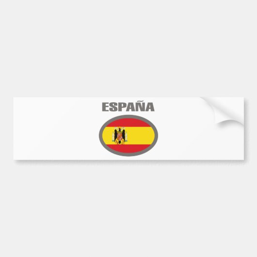 Cooler Flaggen-Entwurf Spaniens! Autoaufkleber (Vorne)