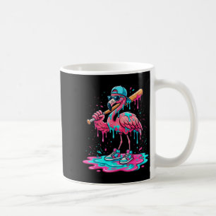Cooler Flamingo Baseball Eis Drip lustiger Sport Kaffeetasse