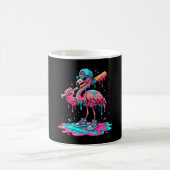 Cooler Flamingo Baseball Eiscreme-Tropf lustiger S Kaffeetasse (Mittel)