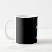 Cooler Flamingo Baseball Eiscreme-Tropf lustiger S Kaffeetasse (Links)