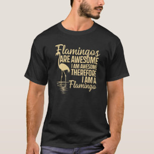 Cooler Flamingo für Männer Frauen rosa Flamingos F T-Shirt