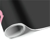 Cooler Flamingo Geschenkpapier (Rolleneckpunkt)