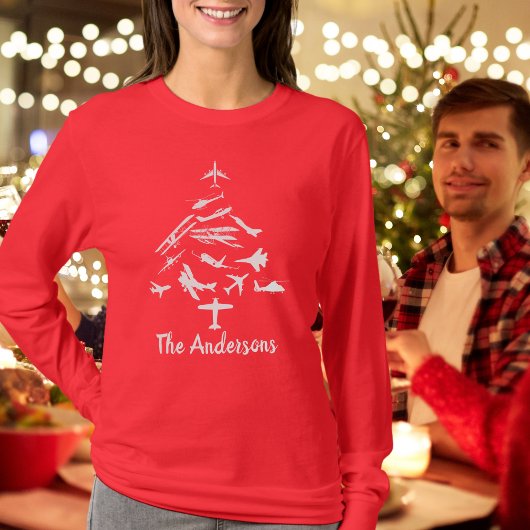 Cooler Flugzeugweihbaum, Luftfahrt,Personalisiert T-Shirt