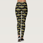 Cooler Forellenfischer Fischen Spaß Leggings (Rückseite)