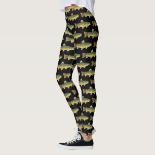 Cooler Forellenfischer Fischen Spaß Leggings