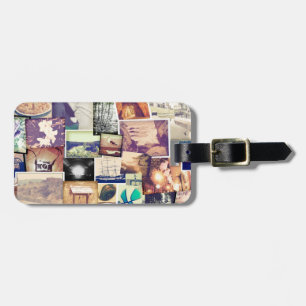 Cooler Fotofilter Hipster Collage Gepäckanhänger