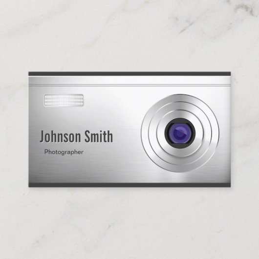Cooler Fotograf Visitenkarte (Vorderseite)
