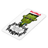Cooler Frank Fright Halloween-Party Erinnerung Magnet (Linke Seite)