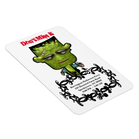 Cooler Frank Fright Halloween-Party Erinnerung Magnet (Rechte Seite)