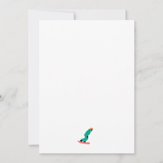 Cooler Freeride Snowboarders Happy Birthday (Rückseite)