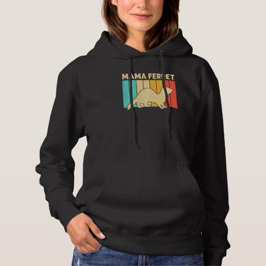 Cooler Frettchen Für Frauen Mutter Tier Frettchen  Hoodie (Vorderseite)