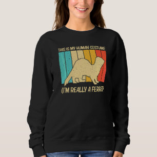 Cooler Frettchen Für Männer Frauen Tier Frettchenb Sweatshirt