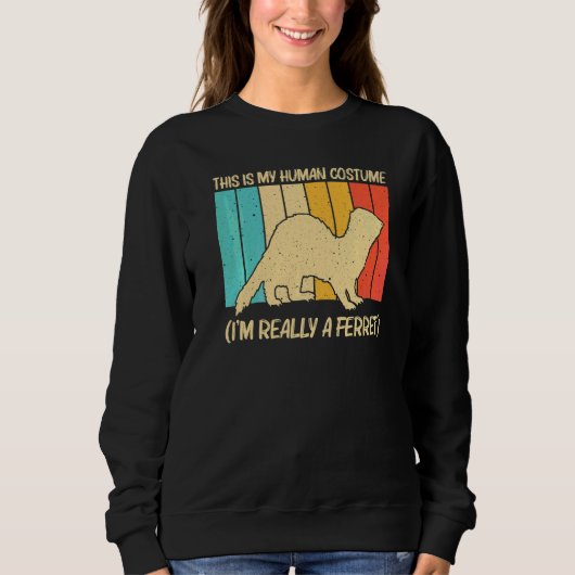 Cooler Frettchen Für Männer Frauen Tier Frettchenb Sweatshirt (Vorderseite)