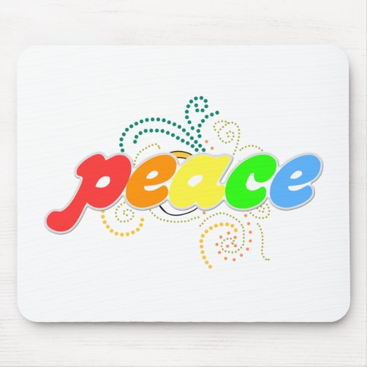 Cooler Frieden Mousepad (Vorne)