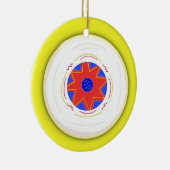 Cooler Frisbee Keramik Ornament (Rechts)