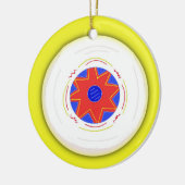 Cooler Frisbee Keramik Ornament (Links)