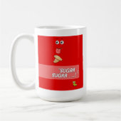 Cooler Frischkaffee oder Tasse (Links)