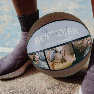 Cooler Froher Vatertag Stiefvater 3 Foto Collage Basketball
