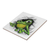 Cooler Frosch 3d Fliese (Seite)