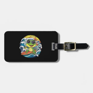 Cooler Frosch Gepäckanhänger
