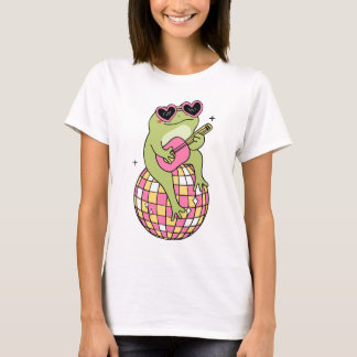 cooler Frosch Gitarrenfrauen T-Shirt