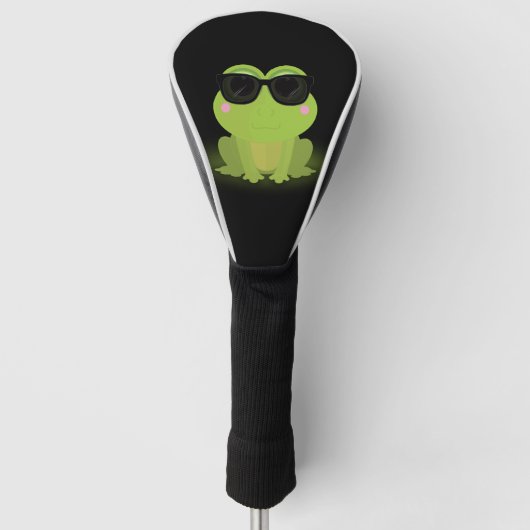 Cooler Frosch Golf Headcover (Vorderseite)