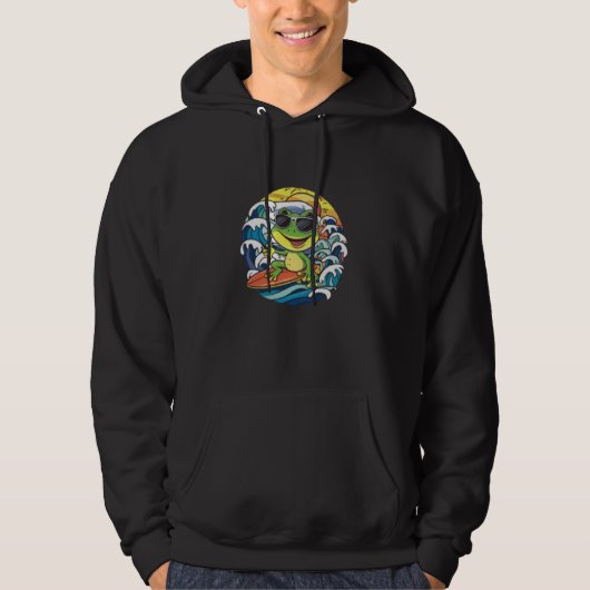 Cooler Frosch Hoodie (Vorderseite)