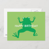 Cooler Frosch Postkarte (Vorne/Hinten)