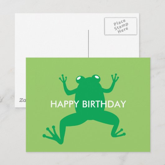 Cooler Frosch Postkarte (Vorne/Hinten)