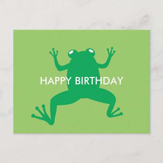 Cooler Frosch Postkarte (Vorderseite)