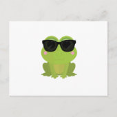 Cooler Frosch Postkarte (Vorderseite)