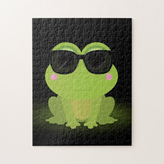 Cooler Frosch Puzzle (Vertikal)
