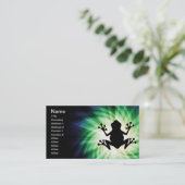 Cooler Frosch Visitenkarte (Stehend Vorderseite)