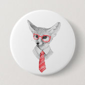 Cooler Fuchs Button (Vorderseite)