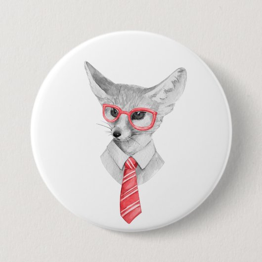 Cooler Fuchs Button (Vorderseite)