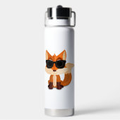 Cooler Fuchs mit Sonnenbrille Süße Cartoon Trinkflasche (Hinten)