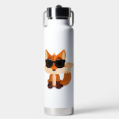Cooler Fuchs mit Sonnenbrille Süße Cartoon Trinkflasche (Vorderseite)