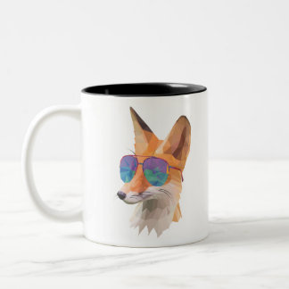 cooler Fuchs Zweifarbige Tasse