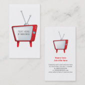 cooler funky Entwurf für ein retro Vintages Visitenkarte (Vorne/Hinten)