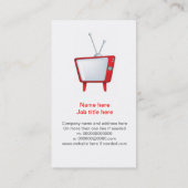 cooler funky Entwurf für ein retro Vintages Visitenkarte (Rückseite)