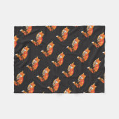 Cooler Funky Fox Fleecedecke (Vorderseite (Horizontal))