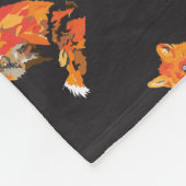 Cooler Funky Fox Fleecedecke (Ecke)
