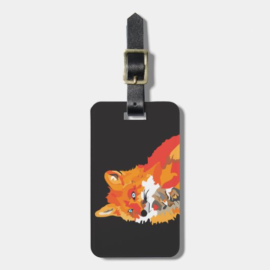 Cooler Funky Fox Gepäckanhänger (Vorderseite vertikal)