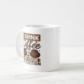 Cooler Funny Coffee Lover Sprichwort Kaffeetasse (Vorderseite Links)