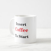 Cooler Funny Coffee Lover Sprichwort Kaffeetasse (Vorderseite Links)