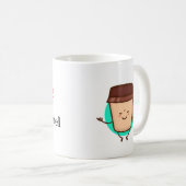 Cooler Funny Coffee Lover Sprichwort Kaffeetasse (VorderseiteRechts)